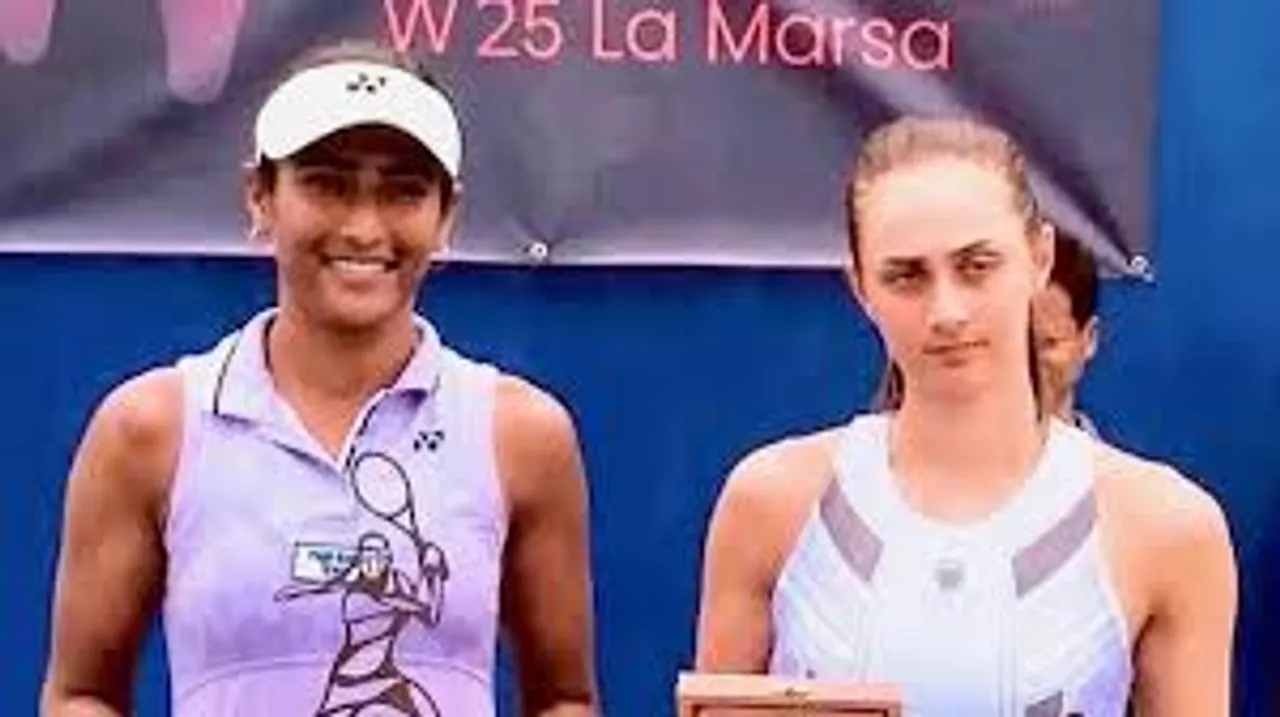 Rutuja Bhosale-Fangran Tian clinch ITF Women’s World Tennis Tour in Tauste 