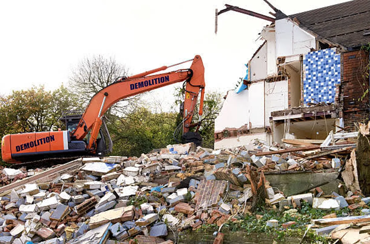 Ahmedabad Municipal Cooperation demolishes illegal buildings in city