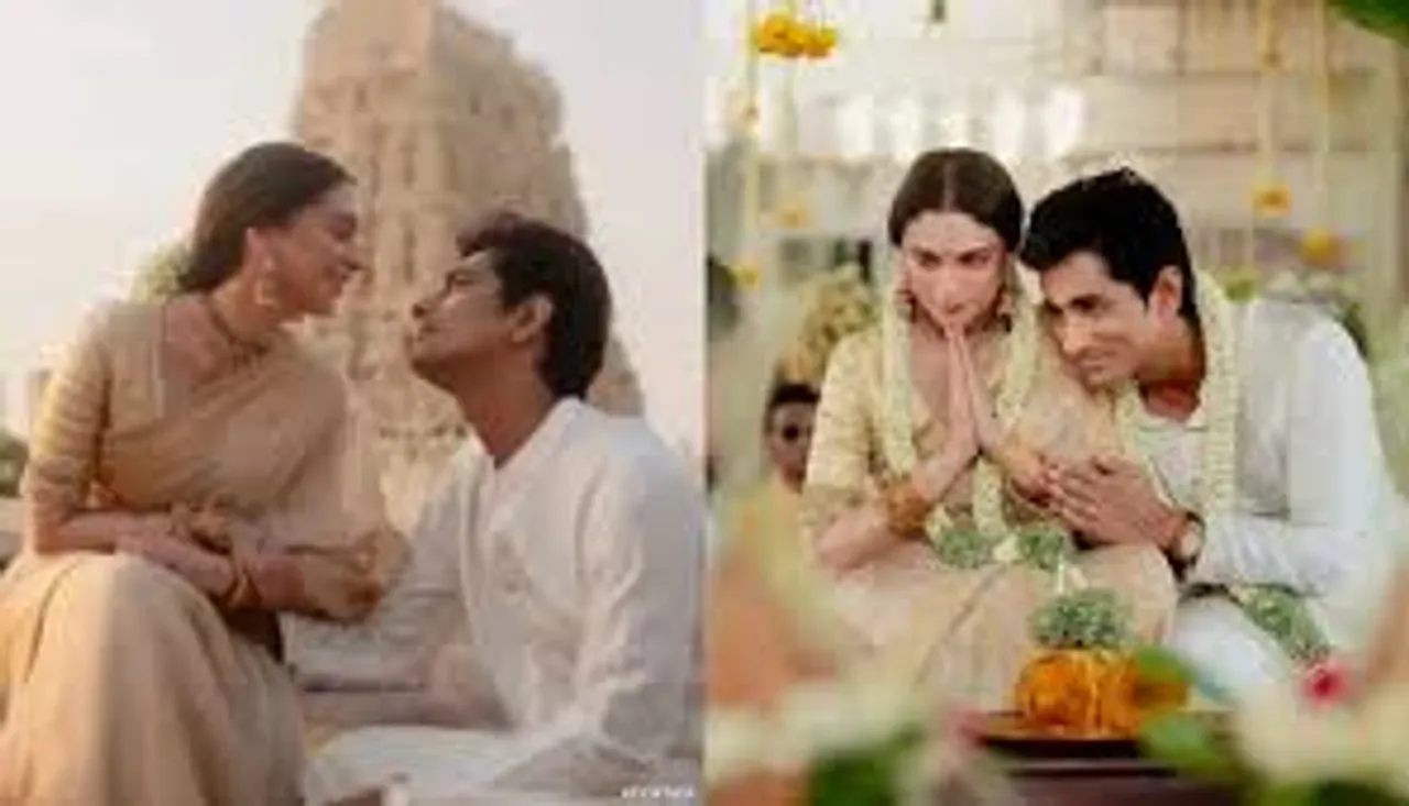 Aditi Rao Hydari and Siddharth tie the knot in a full traditional way