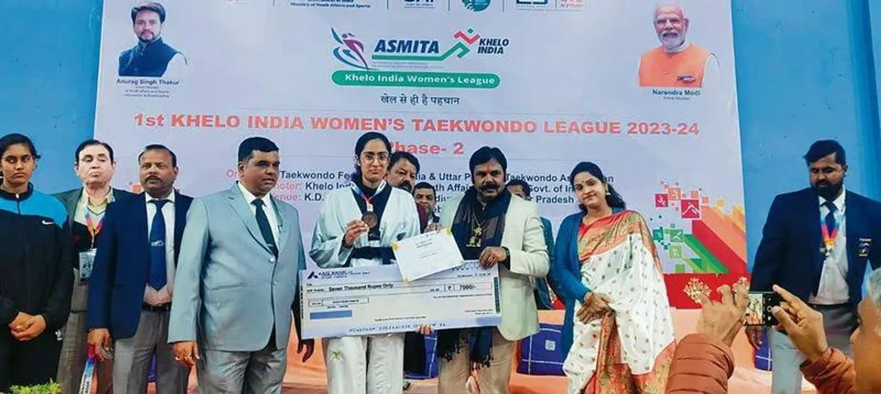 Nazira Banoo wins gold in taekwondo at Khelo India Women’s League