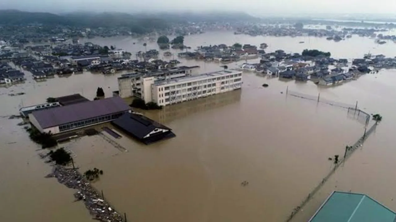 Japan: Thousands to be evacuated as heavy rain triggers floods in quake-hit area