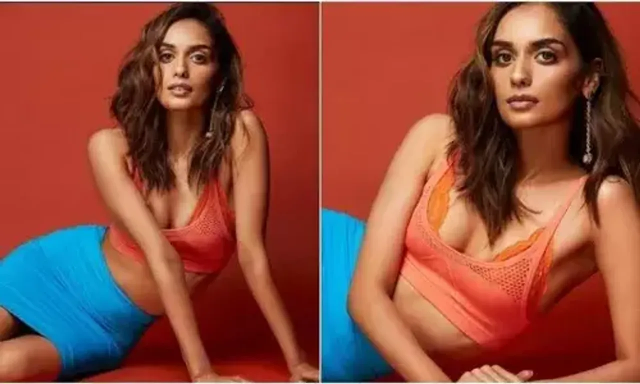Manushi Chhillar slays casual fashion, decks up in bralette and pencil skirt