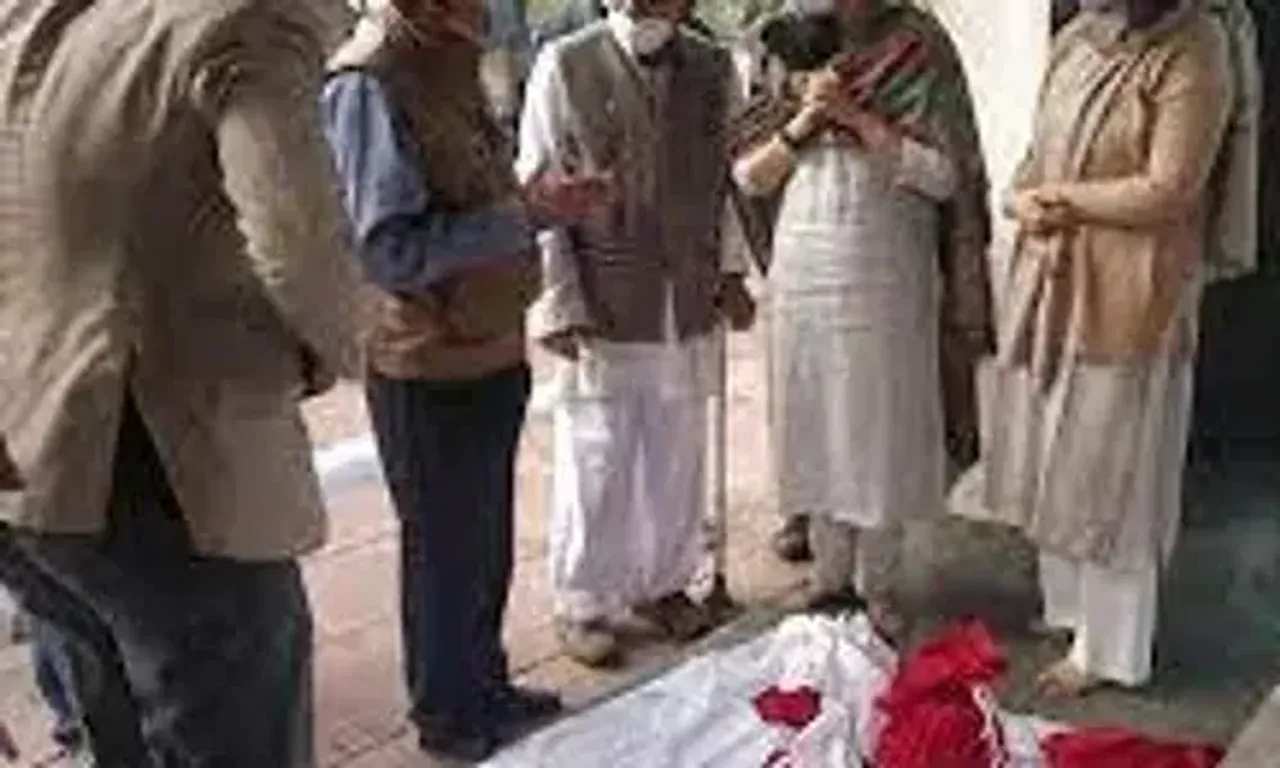 Gen Bipin Rawat's daughters collect ashes, to immerse them in Haridwar