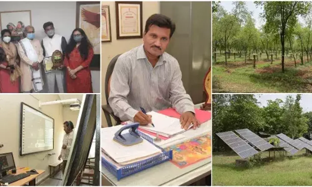 School in Waghodia taluka of Vadodara district imparts computer training to students in advanced lab along with farming and tree planting