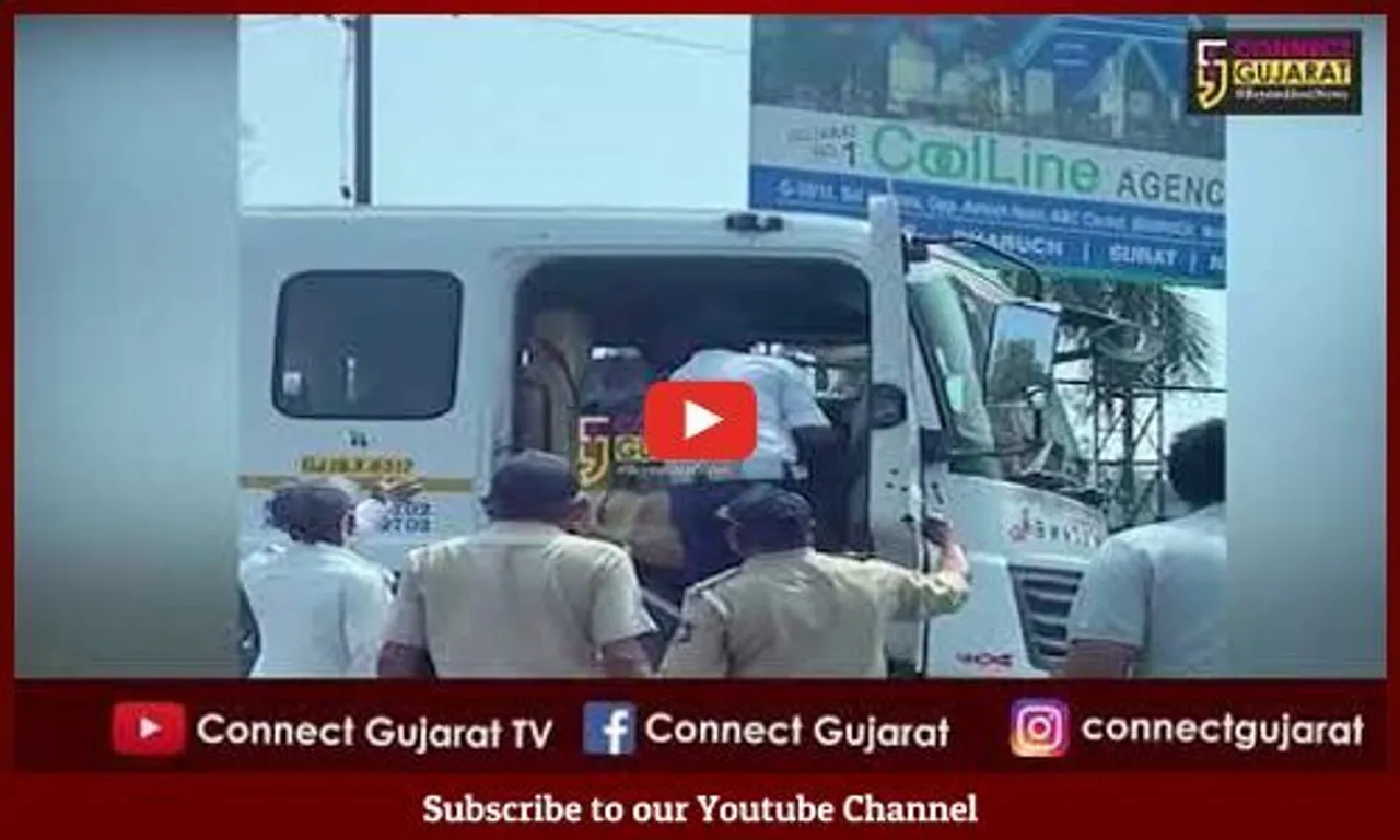 Bharuch: Traffic brigade personnel assault a truck driver, video goes viral