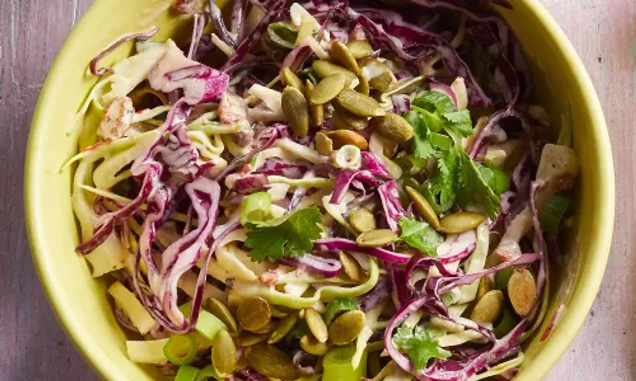 Padma Lakshmi shares chipotle coleslaw recipe with a trick to make it 'little healthier'