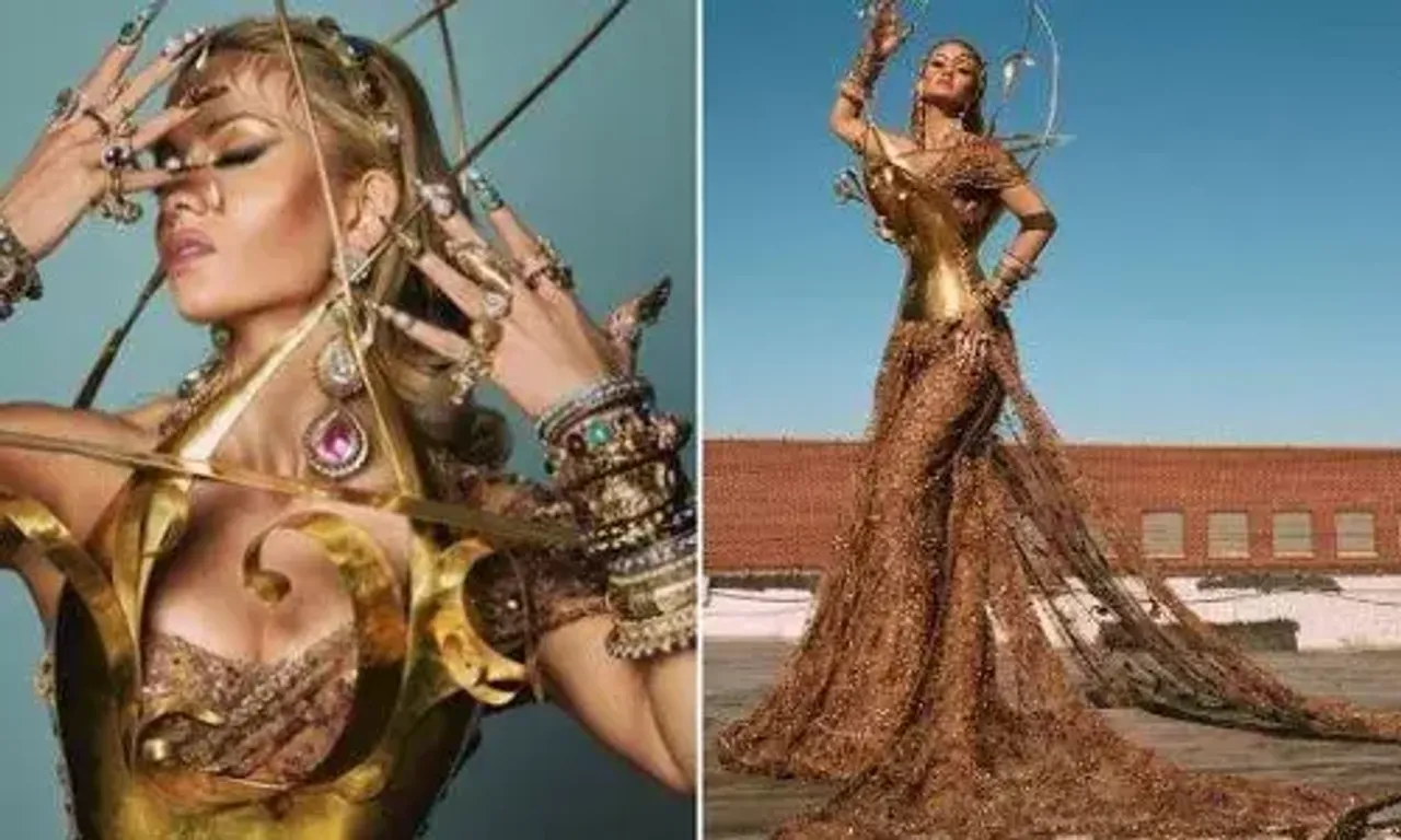 Natasha Poonawalla attends Met Gala 2022 in Sabyasachi sari