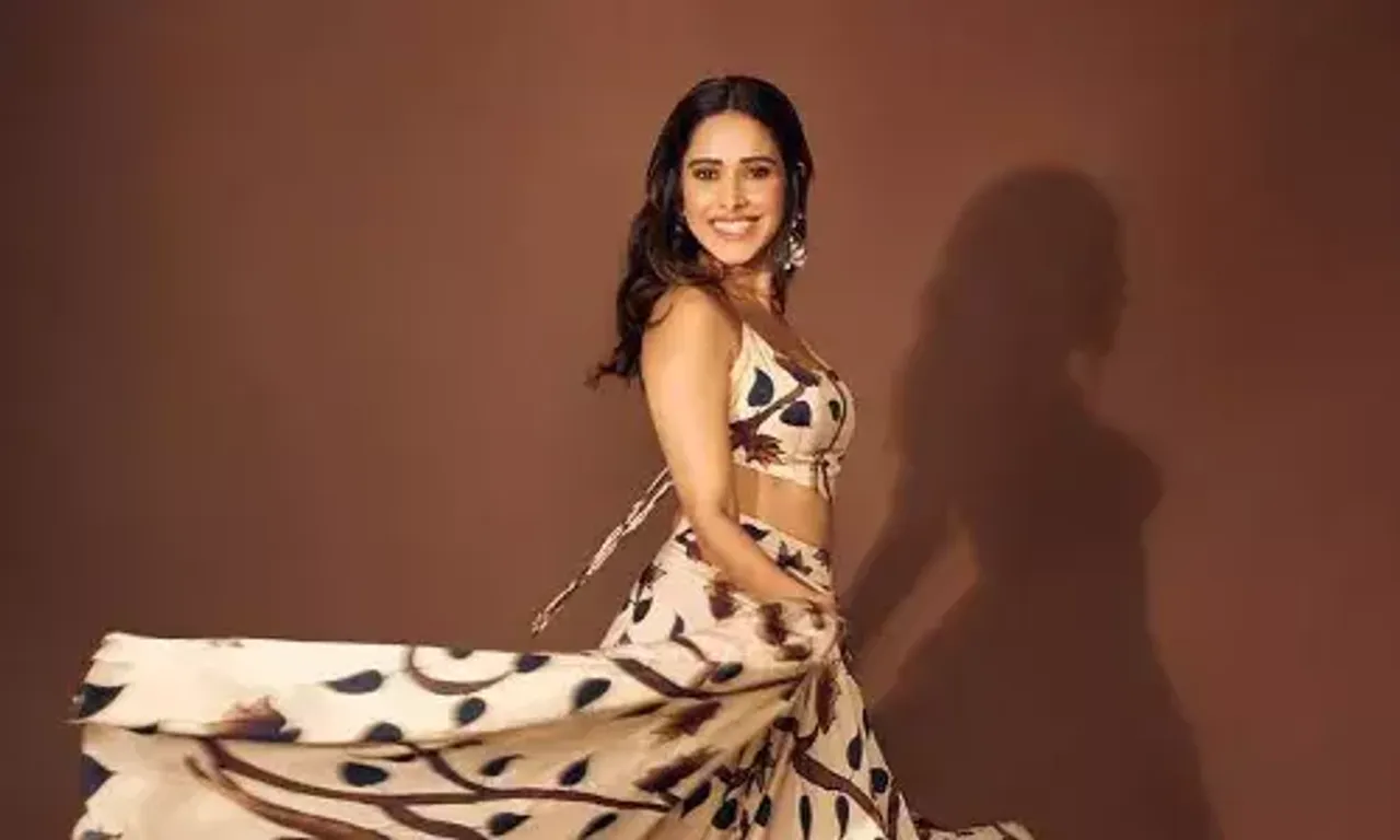 Nushrratt Bharuccha plays with prints and colours for 'Janhit Mein Jaari' promotions