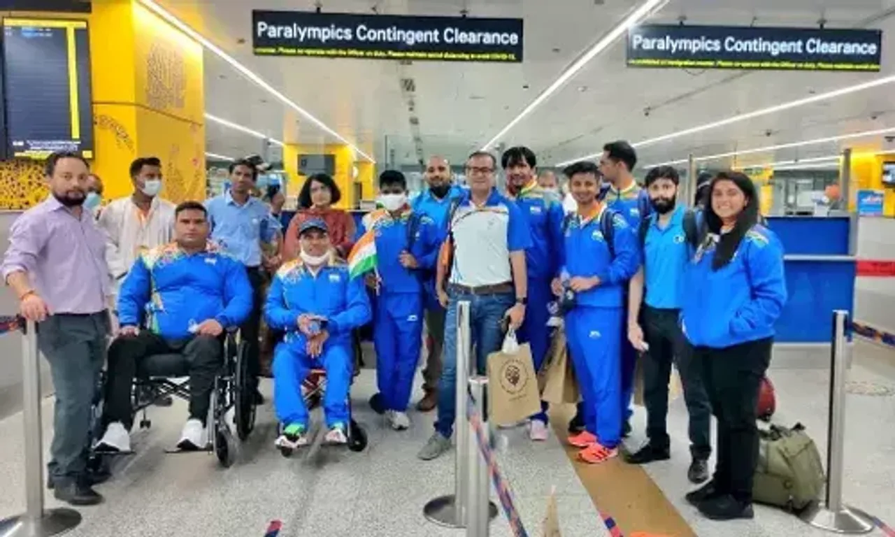 Indian contingent leaves for upcoming Tokyo Paralympics