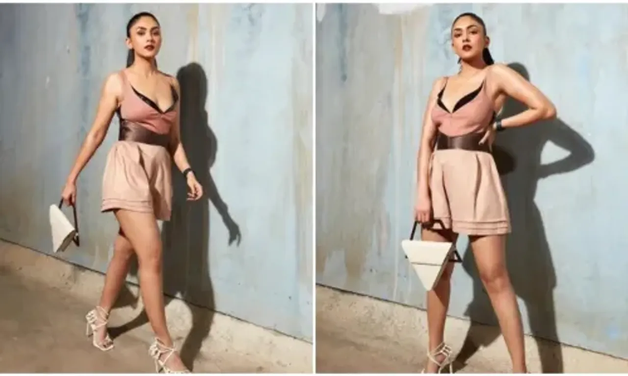 In a pastel dress, Mrunal Thakur is ready to stop fashion traffic