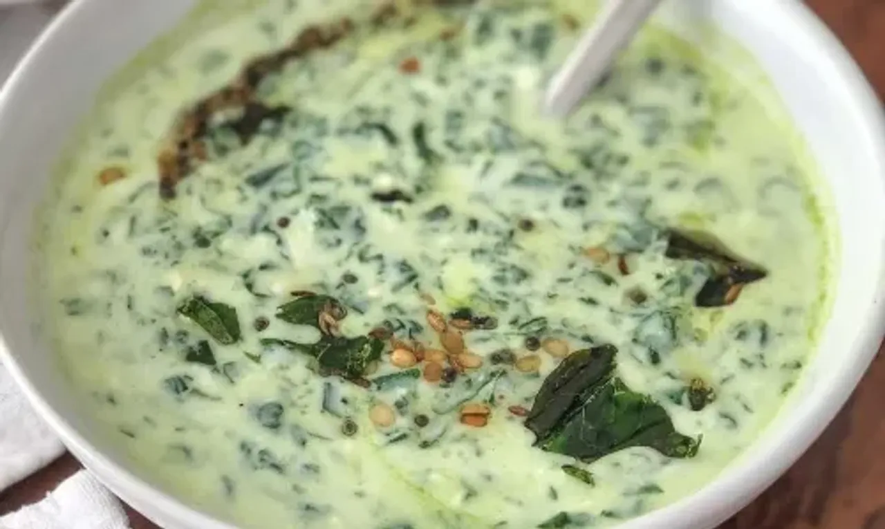 A perfect green pair for your biryani, Cumber- Spinach Raita
