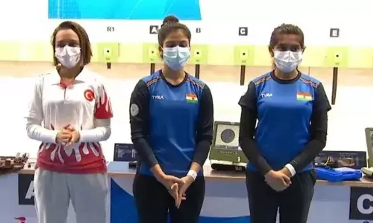Asian Airgun Championships: Team of Manu Bhaker, Esha Singh & Shikha Narwal bag Gold medal
