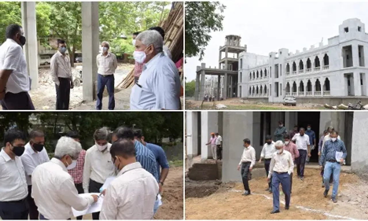 Vadodara District Collector inspected the construction work of the newly constructed Collectorate