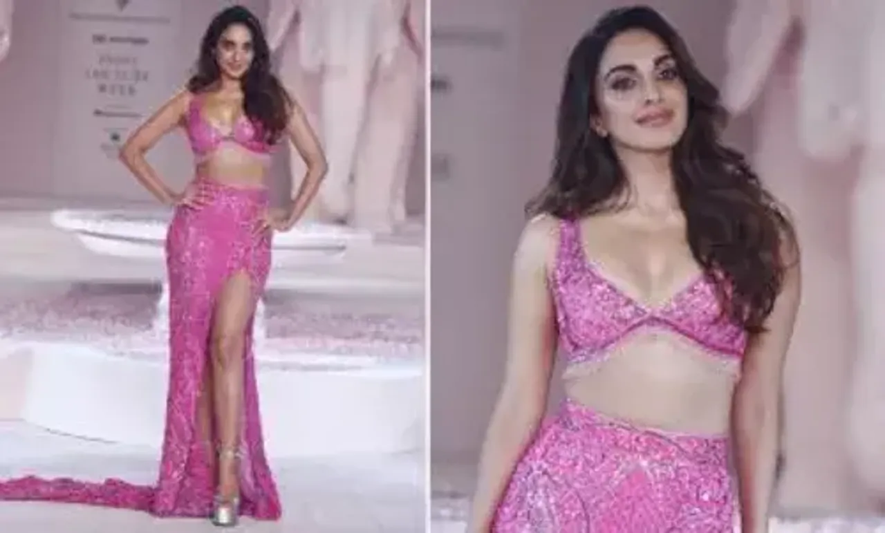 Kiara Advani channels desi Barbie as showstopper for Falguni Shane Peacock’s India Couture Week show