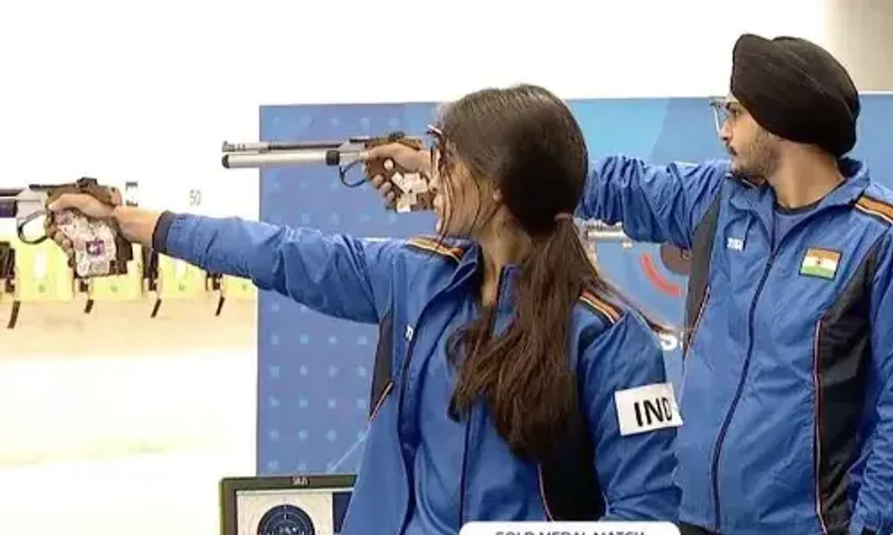 India's Sarabjot Singh bags Gold medal in Men's 10m air pistol event at ISSF World Cup Shooting Championship in Bhopal