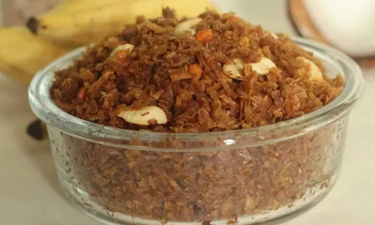Coconut Jaggery Poha Recipe