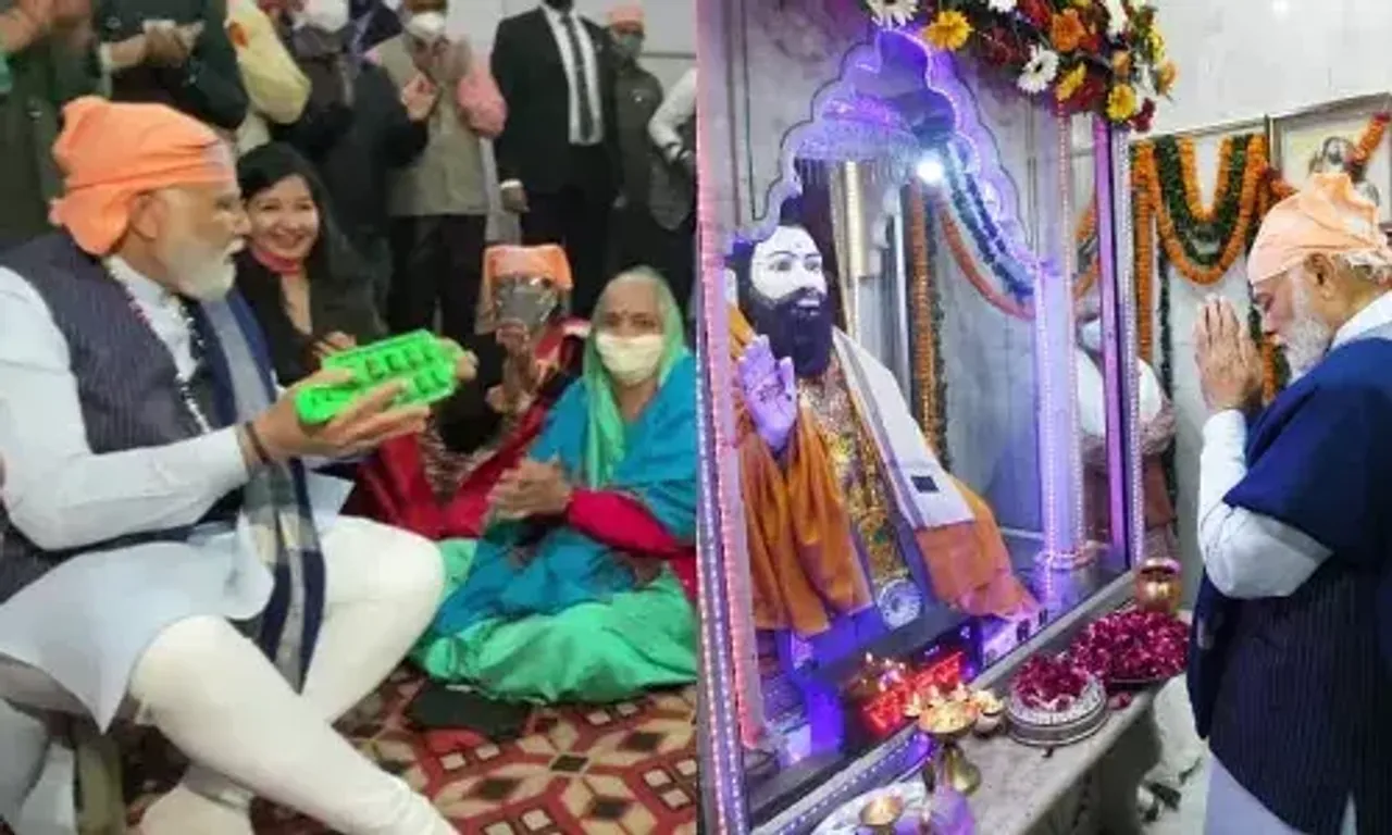 PM Modi participates in a 'Shabad Kirtan' at Delhi's Ravidas Mandir