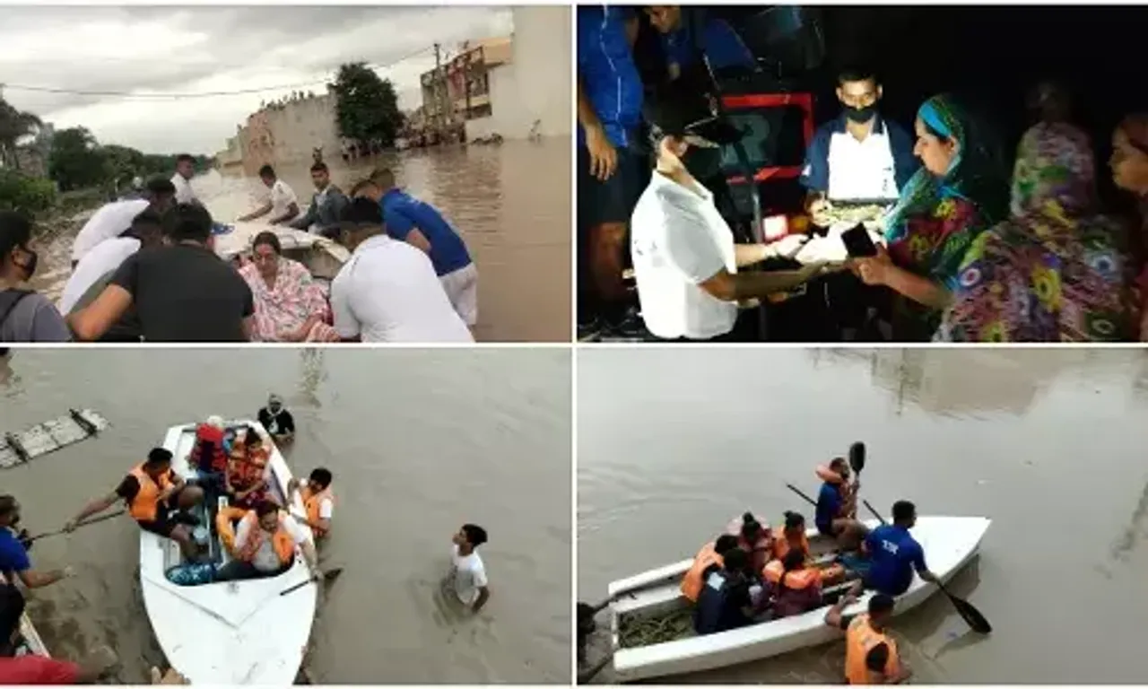 Indian Navy launches flood relief operations in Gujarat