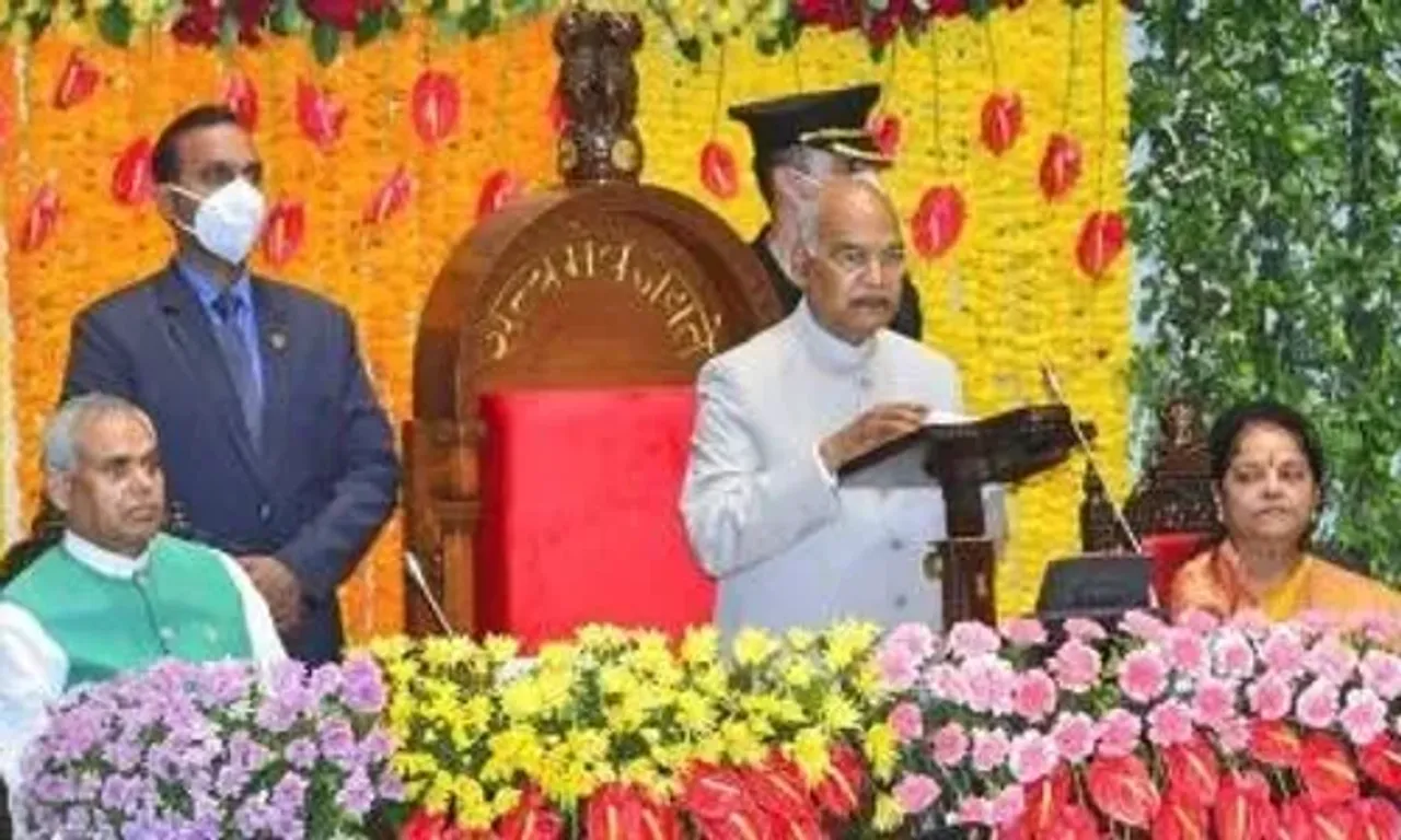Prez Ramnath Kovind addresses Gujarat Legislative Assembly in Gandhinagar