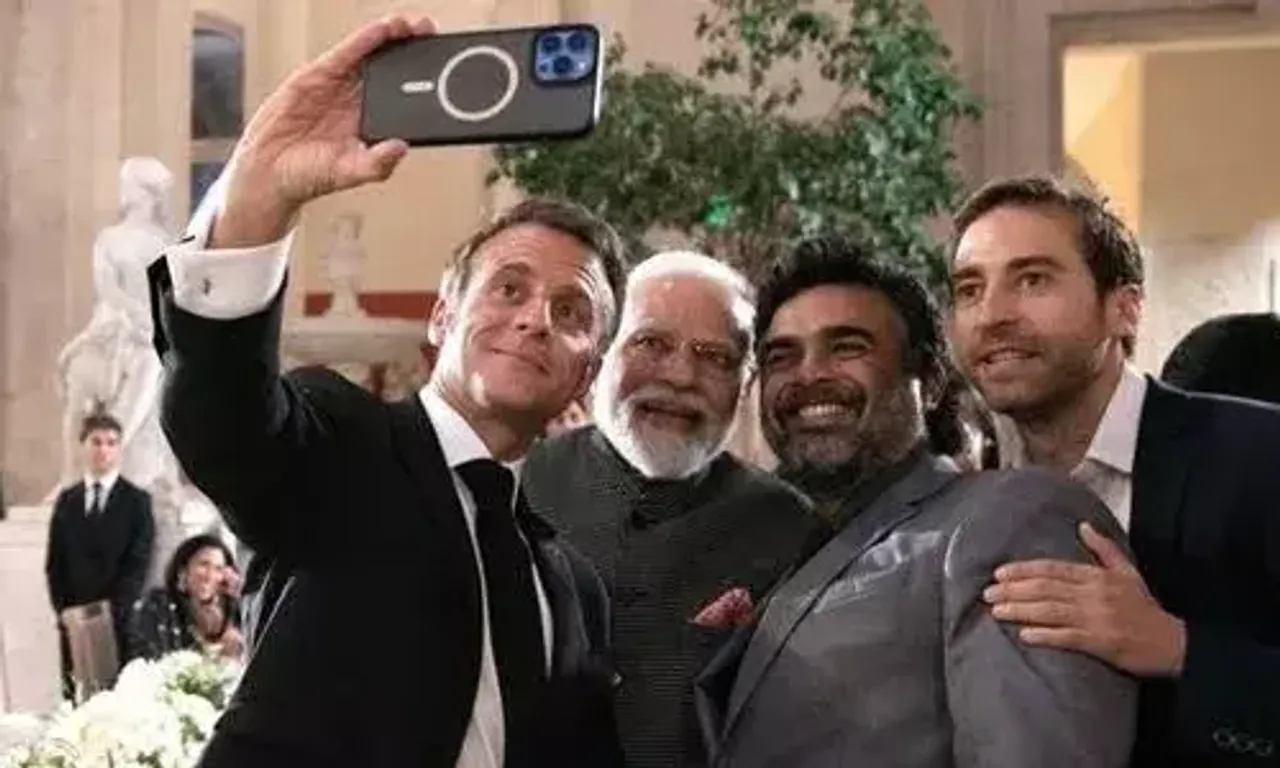 Madhavan attends dinner hosted by President Macron in PM Modi's honour