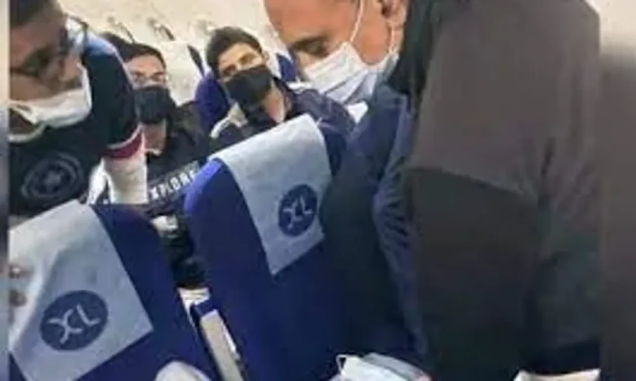Bhagwat Karad, a Union minister, saves a passenger's life in mid-flight.