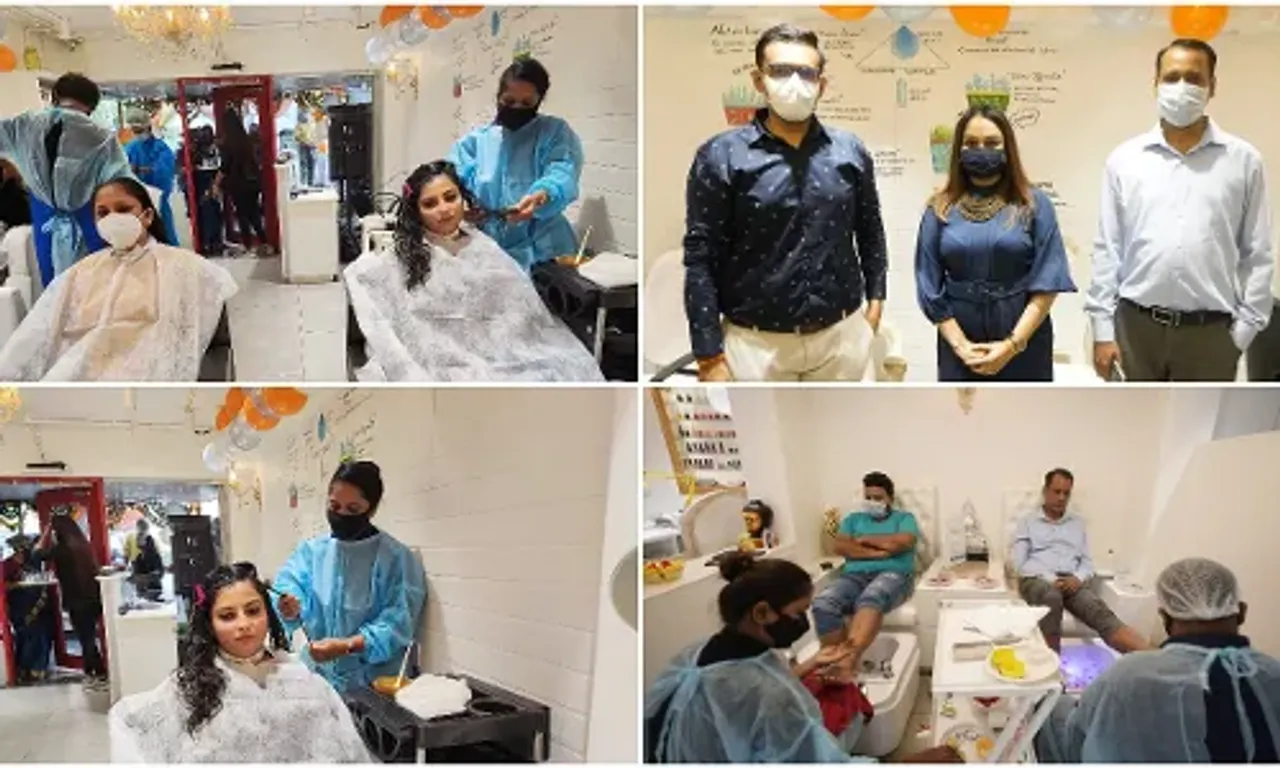Iconiea Salon opening at the hands of frontline warriors of Vadodara