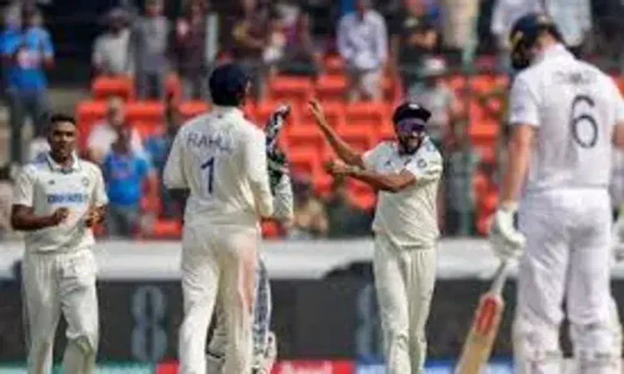 England lose early wickets against India on first day of Opening Test of five-match series in Hyderabad