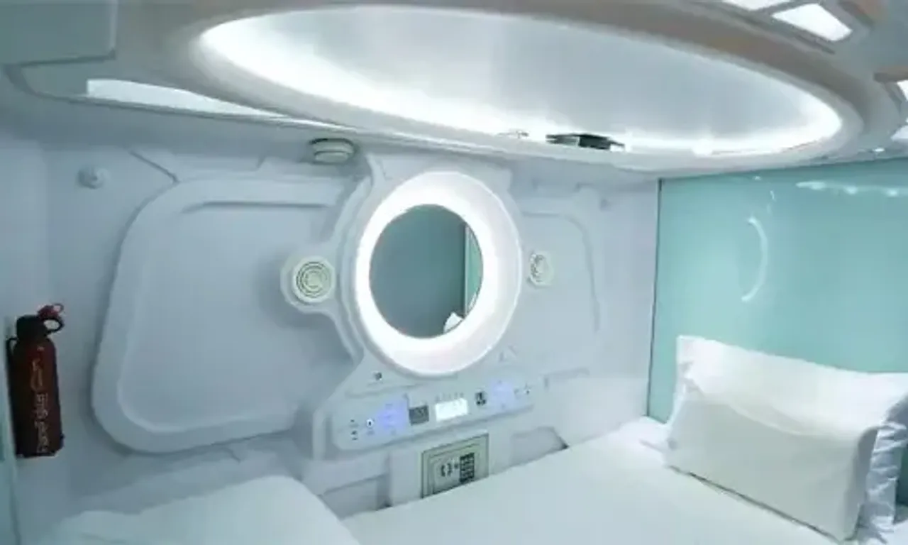 Inside Indian Railways' First Japanese-Style Pod Hotel in Mumbai