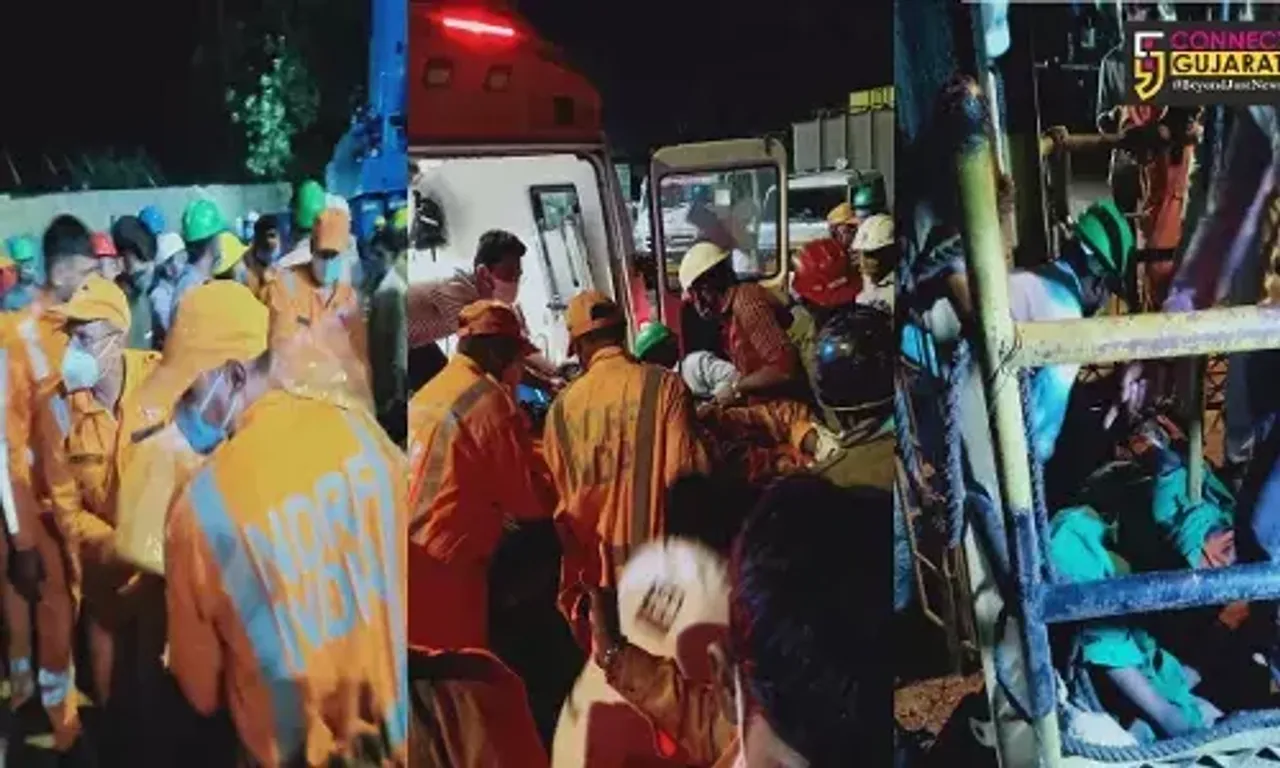 Vadodara NDRF team joins in Porbandar Industrial Disaster Rescue