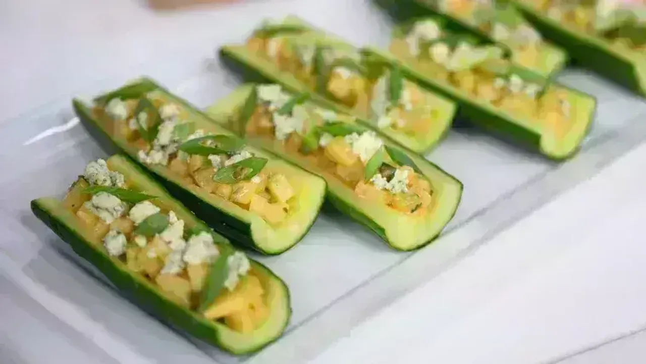 Cucumber Pops Recipe: A simple recipe which you can make as a low calorie snack