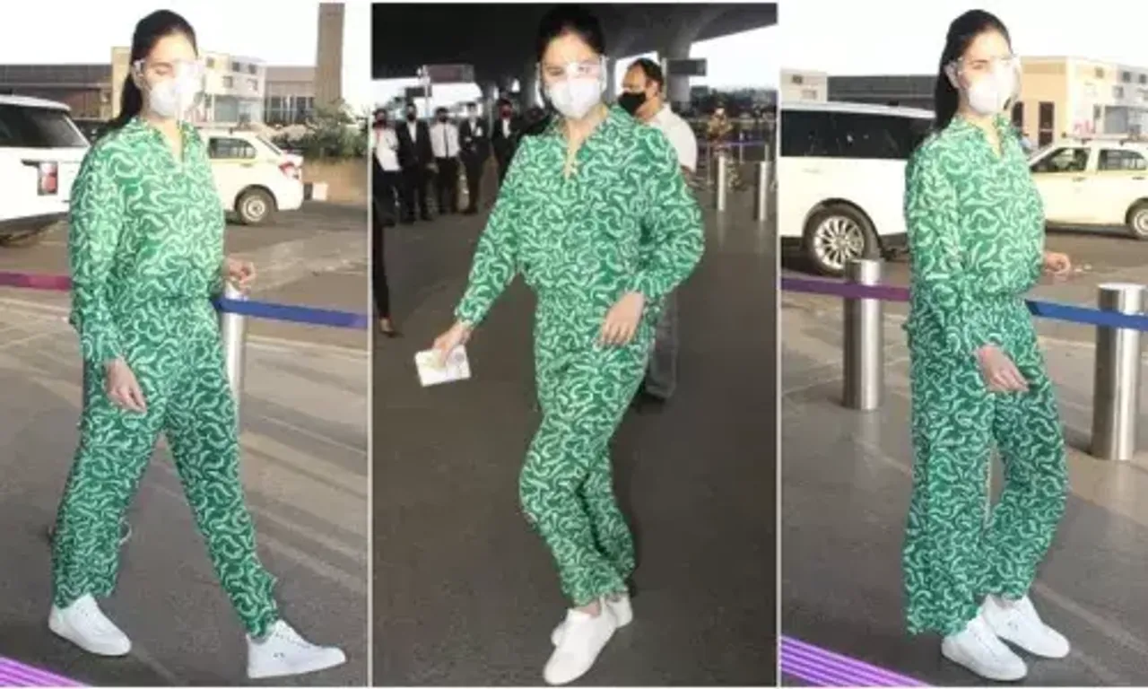 Katrina Kaif's comfy look at the airport in cool co-ordinates proves green is the new black