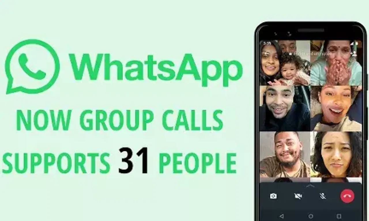 On Android: WhatsApp introduces group calls for up to 31 participants