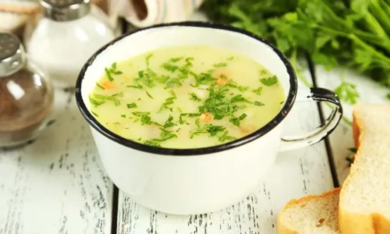 A creamy, thick, vibrant and flavorful- Spring onion soup