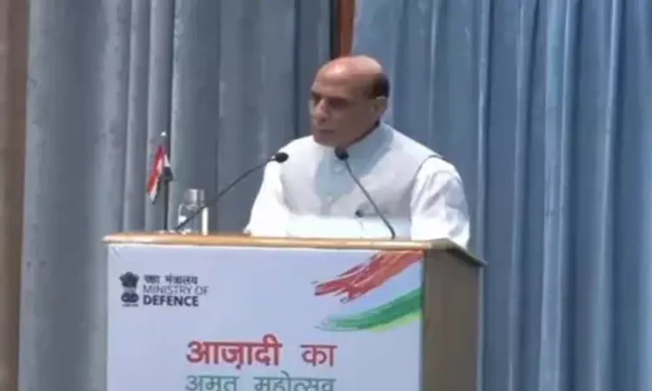 Defence Minister Rajnath Singh launches various events virtually from New Delhi to commemorate 75th anniversary of India's Independence
