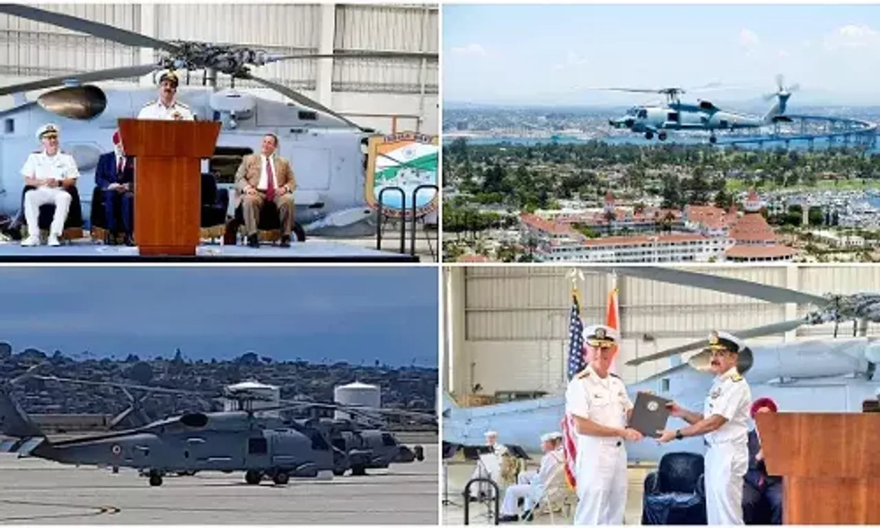 Indian Navy accepts first batch of two MH-60R Multi Role Helicopters