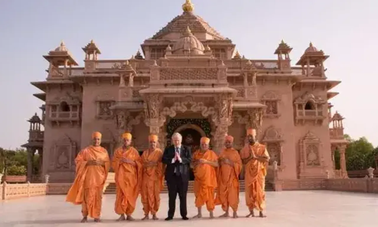 British PM Boris Johnson visited Akshardham temple in Gujarat