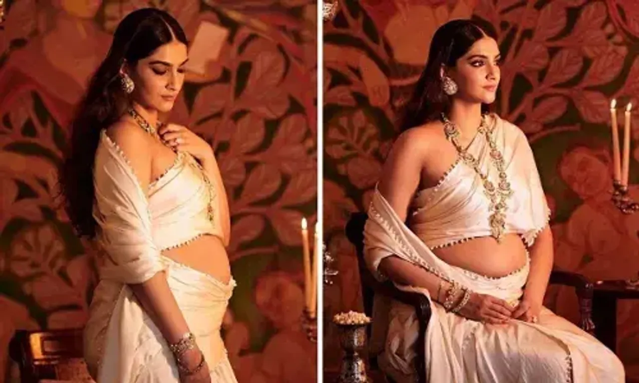 Mom-to-be Sonam Kapoor flaunts baby bump in new pics