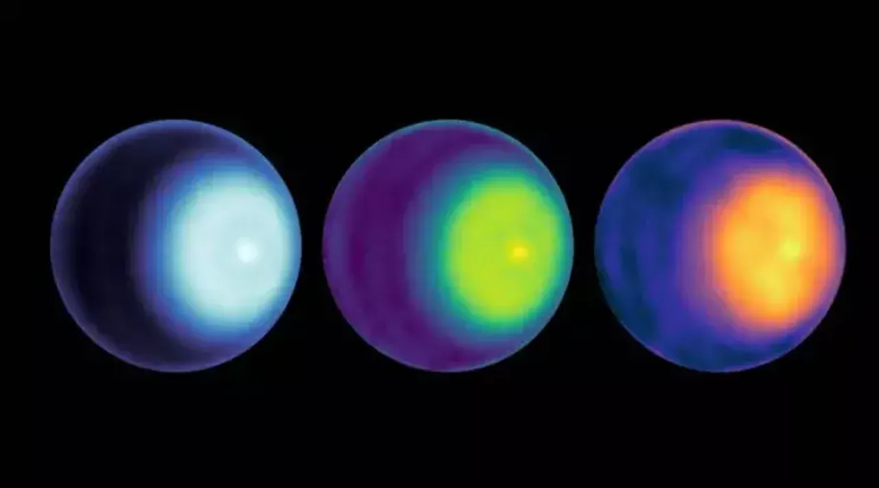 NASA observes a polar cyclone on Uranus for the first time