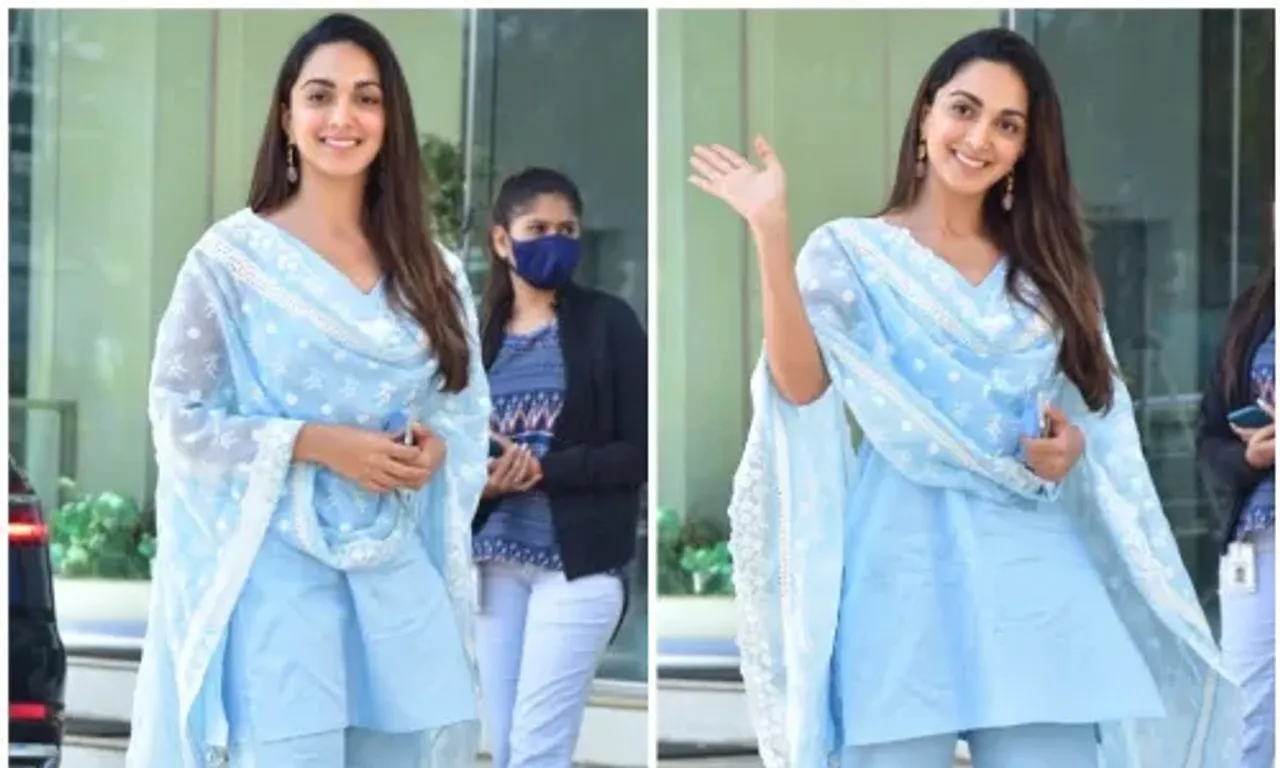 Kiara Advani's breezy blue kurta set is a perfect pick for a casual day out