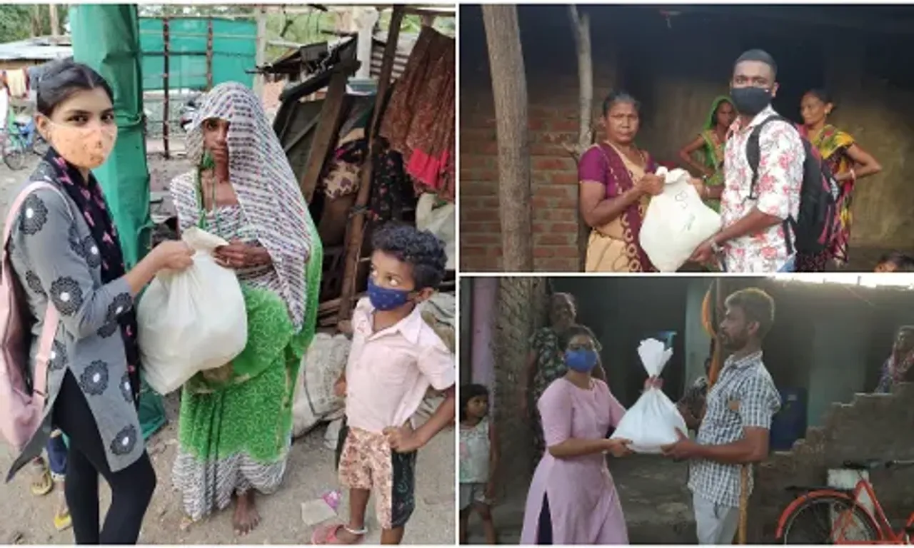 Vadodara: Distribution of 400 ration kits to the needy in Subhashnagar-Manjalpur