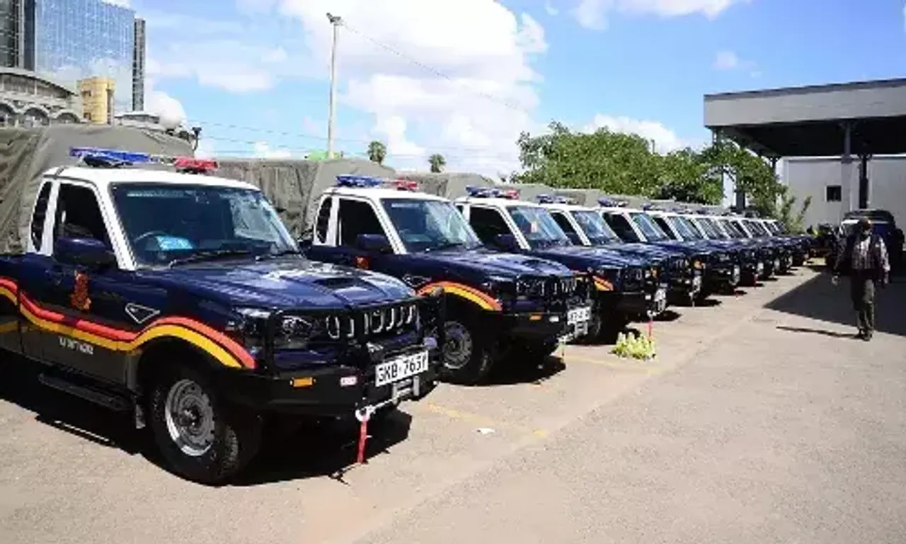 Kenya Police inducted 100 Indian made Mahindra Scorpio Getaway pick-up trucks
