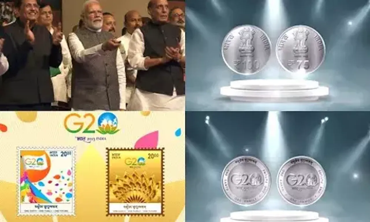 PM Modi releases stamps, coins to remember G20 to signify togetherness & collective will
