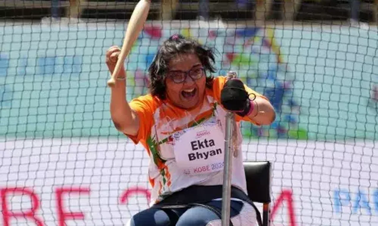 Ekta Bhyan secures gold medal in Women’ F51 club throw competition at World Para Athletic Championships
