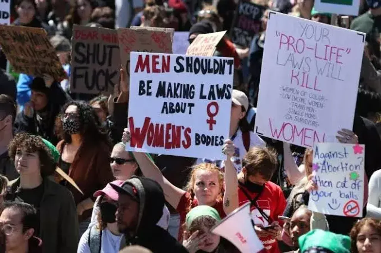 Abortion rights protesters rally in cities around US