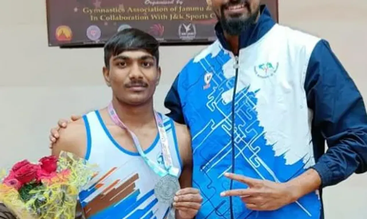 Silver Medal in National Junior Gymnastics to a student of Sports Training Center, Vadodara