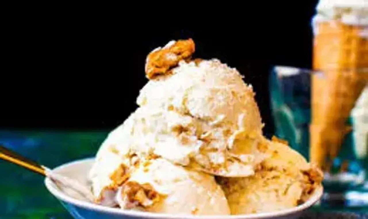 Butterscotch Ice Cream Recipe: Butterscotch Ice Cream unlike other ice creams has a crunchy flavor to it.