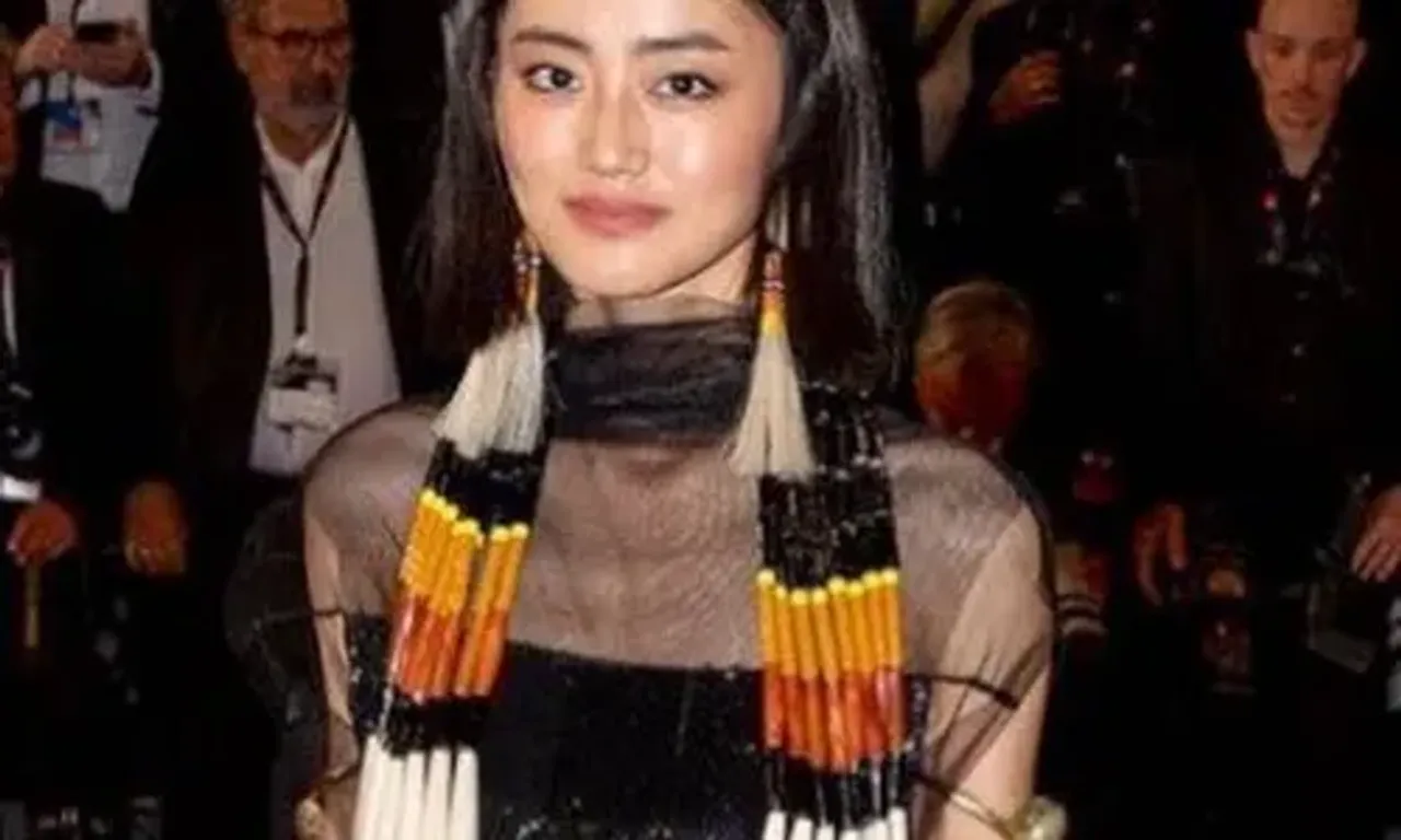 Andrea Kevichusa made a stunning fashion statement at Cannes 2023