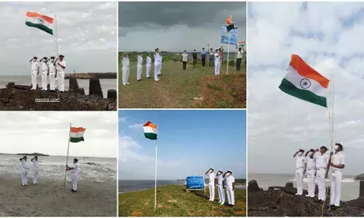 Indian Coast Guard commemorates Independence Day at remote islands
