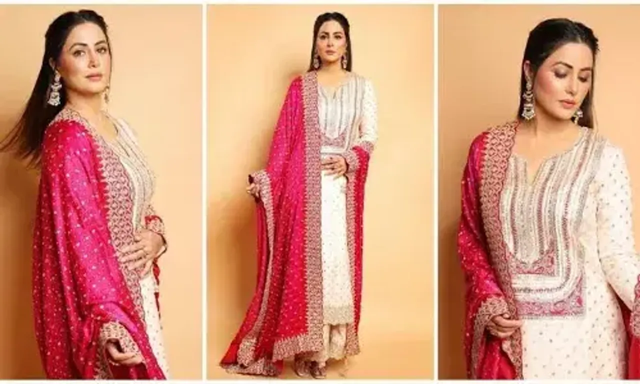 Hina Khan shines in ethereal kurta ensemble, sets festive fashion trends alight