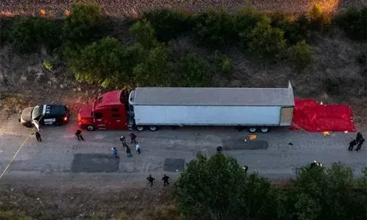 Over 40 found dead in truck outskirts of Texas